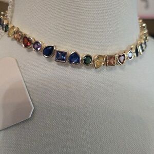 Camila Coelho Gold Multicolor Necklace BNWT